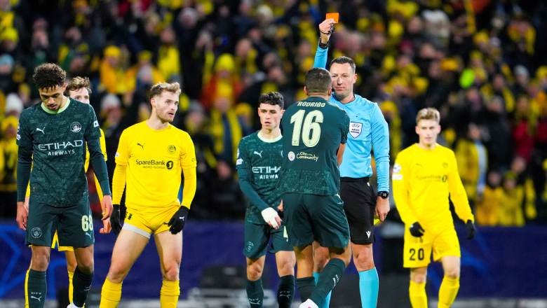 Man City stunned by Bodo/Glimt during Champions League nightmare as Rodri sees red in Norway - Ảnh 2